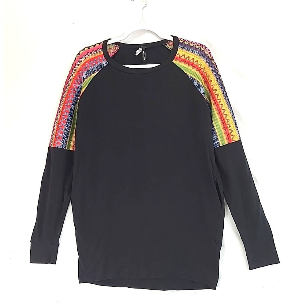 Bellamie Colorful Sleeve Tunic with Pockets Sz Small Lagenlook‎